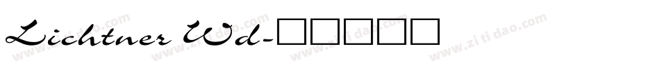 Lichtner Wd字体转换